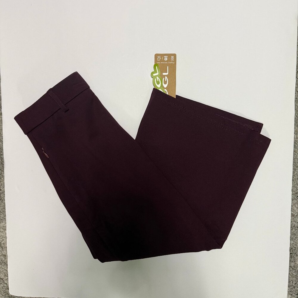 OGL Ponte-De-Roma Essential A-line Midi Skirt with Zippered Pockets NWT - Picture 9 of 11